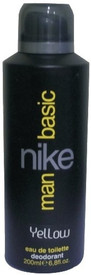 Nike Basic Yellow Deodorant Spray - 200 Ml - For Men