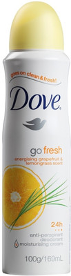 Buy Dove Go Fresh - Grapefruit & Lemon Grass Deo Spray  -  169 ml: Deodorant