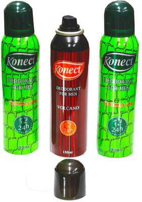 Konect Terminator,Volcano,Terminator Deodorant Spray - For Men