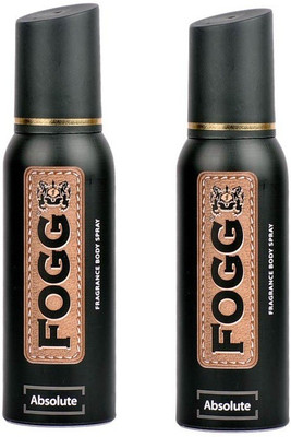 Fogg Absolute Long Lasting Deodorant (Set Of 2) Body Spray - For Men (120 Ml)