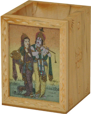 23% OFF on Rangsthali RWDN00021-6 1 Compartments Wooden Pen Stand 23% OFF on Rangsthali RWDN00021-6 1 Compartments Wooden Pen Stand