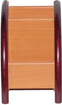 54% OFF on Woodino Handicrafts Mobile Holder Wood3 3 Compartments Wooden Desk Organizer