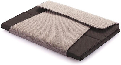 Xindao 9 To 10 4 Compartments Cloth, Board Tablet Portfolio (Grey, Black)