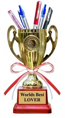 7% OFF on Everyday Gifts Trophy 1 Compartments Gold plated plastic Pen Stand 7% OFF on Everyday Gifts Trophy 1 Compartments Gold plated plastic Pen Stand