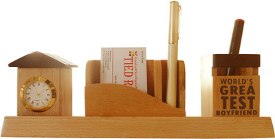 56% OFF on Tiedribbons Tabletop-106 1 Compartments Wooden Desk Sets 56% OFF on Tiedribbons Tabletop-106 1 Compartments Wooden Desk Sets