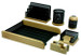 Golden Horse Wood Desk Set