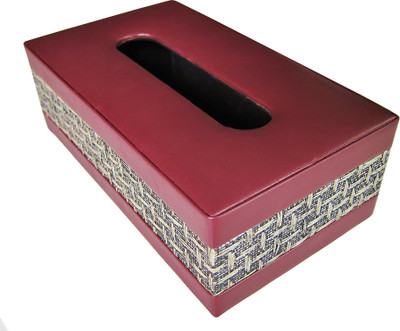 Belmun Jute strip 1 Compartments Faux Leather Storage Box Belmun Jute strip 1 Compartments Faux Leather Storage Box