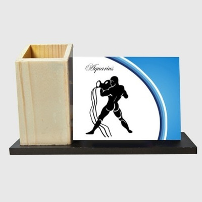 47% OFF on Smileonline Holder 1 Compartments Wood Pen Stand