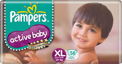 pampers diapers xl 56 pieces