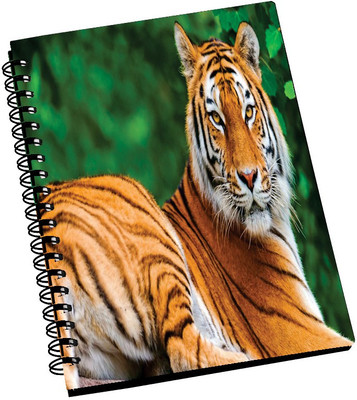 74% OFF on AMY Tiger Big Wildlife Animal A5 Notebook Spiral Bound