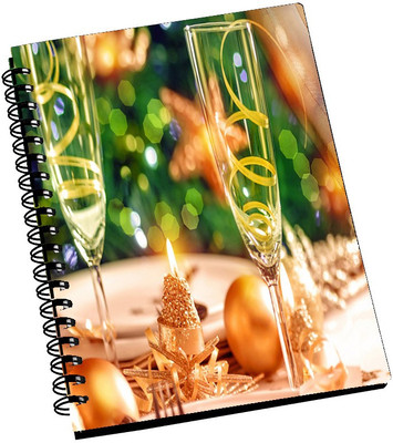74% OFF on AMY Christmas Winne Tow Glass A5 Notebook Spiral Bound 74% OFF on AMY Christmas Winne Tow Glass A5 Notebook Spiral Bound