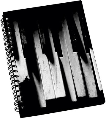 74% OFF on AMY Piano Keys A5 Notebook Spiral Bound 74% OFF on AMY Piano Keys A5 Notebook Spiral Bound