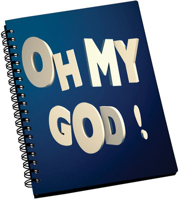 74% OFF on AMY Abstract Oh My God Quote 3D Art A5 Notebook Spiral Bound