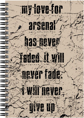 21% OFF on Art Emporio My Love for Arsenal A5 Notebook Spiral