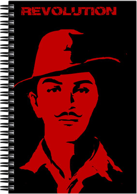 21% OFF on Art Emporio Bhagat Singh Revolution A5 Notebook Spiral