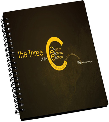 74% OFF on AMY Choices Chances Chabnge Quote A5 Notebook Spiral Bound 74% OFF on AMY Choices Chances Chabnge Quote A5 Notebook Spiral Bound