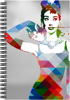 21% OFF on Art Emporio Audrey Hepburn Pattern A5 Notebook Spiral