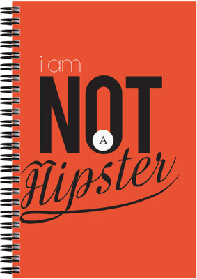 21% OFF on Art Emporio I am not a Hipster A5 Notebook Spiral