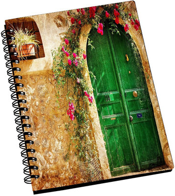 74% OFF on AMY Beautiful Green Door Flower A5 Notebook Spiral Bound 74% OFF on AMY Beautiful Green Door Flower A5 Notebook Spiral Bound