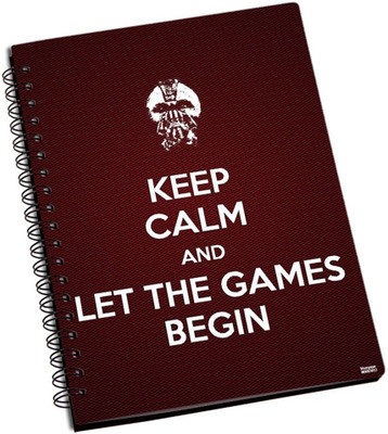 77% OFF on Shoprock Let The Games Begin A5 Notebook Ring Bound