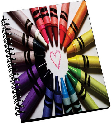 74% OFF on AMY Colorful Crayons with Liitle Heart A5 Notebook Spiral Bound 74% OFF on AMY Colorful Crayons with Liitle Heart A5 Notebook Spiral Bound