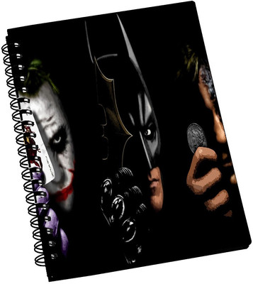 74% OFF on AMY Batman The Dark Night Characters Showing Logo A5 Notebook Spiral Bound