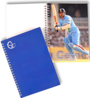 Sachin Tendulkar A5 Notebook Spiral Binding: Diary Notebook