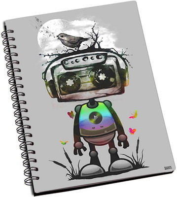 77% OFF on Shoprock Cartoon Robot A5 Notebook Ring Bound 77% OFF on Shoprock Cartoon Robot A5 Notebook Ring Bound