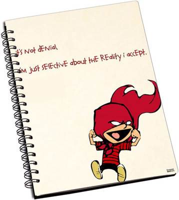 50% OFF on Shoperite Calvin And Hobbes Stupendous Man A5 Notebook Ring Bound