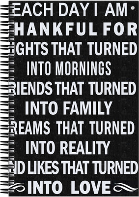 21% OFF on Art Emporio Each Day I am Thankful A5 Notebook Spiral