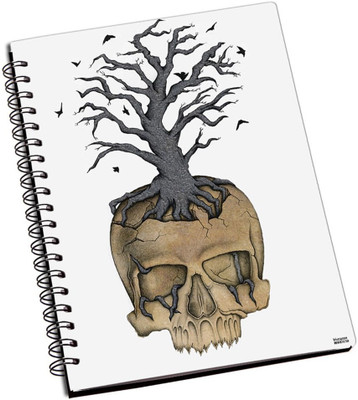 50% OFF on Shoperite Skull Outburst A5 Notebook Ring Bound