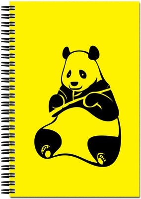 21% OFF on Art Emporio Panda in Yellow A5 Notebook Spiral Bound