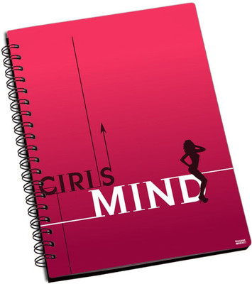 Rockmantra Girls Mind A5 Notebook Ring Bound (Pink)