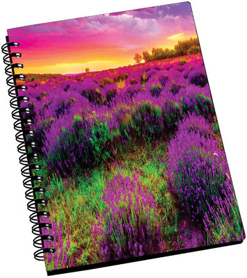 74% OFF on AMY Beautiful Purple Flower Field A5 Notebook Spiral Bound 74% OFF on AMY Beautiful Purple Flower Field A5 Notebook Spiral Bound