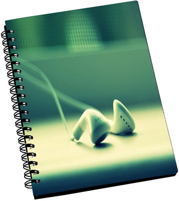 74% OFF on AMY Abstract White Handsfree A5 Notebook Spiral Bound
