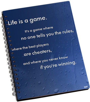 77% OFF on Shoprock Life Is A Game A5 Notebook Ring Bound 77% OFF on Shoprock Life Is A Game A5 Notebook Ring Bound