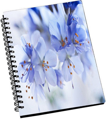 74% OFF on AMY Beautiful Light Blue Flower A5 Notebook Spiral Bound 74% OFF on AMY Beautiful Light Blue Flower A5 Notebook Spiral Bound
