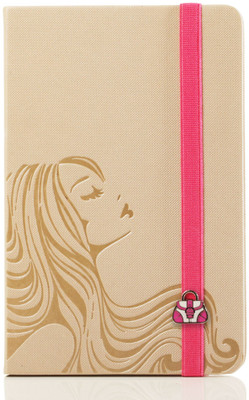 Doodle Flowing Hair Women Trendy A5 Notebook Hard Bound