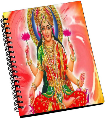 74% OFF on AMY Beautiful Goddess Mata Laxmi A5 Notebook Spiral Bound