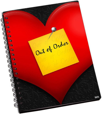 50% OFF on Shoperite Heart Out Of Order A5 Notebook Ring Bound