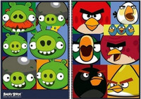 Combo of 2 Angry Birds A5 Notebook Spiral Binding: Bundle