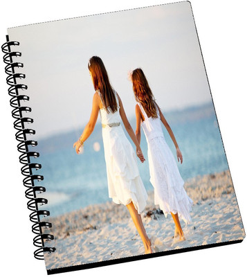 74% OFF on AMY Two Cute White Dress Girls on The Beach A5 Notebook Spiral Bound 74% OFF on AMY Two Cute White Dress Girls on The Beach A5 Notebook Spiral Bound