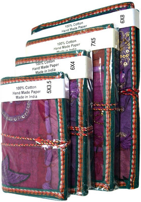 37% OFF on R S Jewels Handmade Paper Notebook Mini Gift Set Hand Sewn