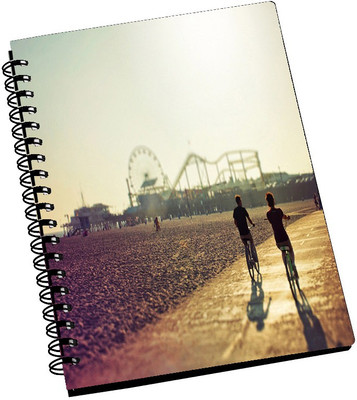74% OFF on AMY Two People Bicycling A5 Notebook Spiral Bound