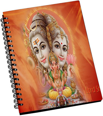 74% OFF on AMY Lord Shiva With Goddess Parvati & Little Ganesh A5 Notebook Spiral Bound 74% OFF on AMY Lord Shiva With Goddess Parvati & Little Ganesh A5 Notebook Spiral Bound