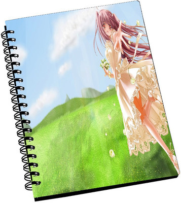 74% OFF on AMY Cute Animated Girl with Flower A5 Notebook Spiral Bound 74% OFF on AMY Cute Animated Girl with Flower A5 Notebook Spiral Bound