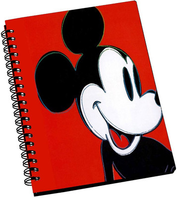 74% OFF on AMY Cute Mickey Mouse Cartoon A5 Notebook Spiral Bound