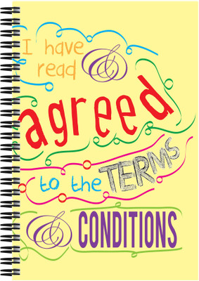 37% OFF on Art Emporio I Have Read all T&C A5 Notebook Spiral