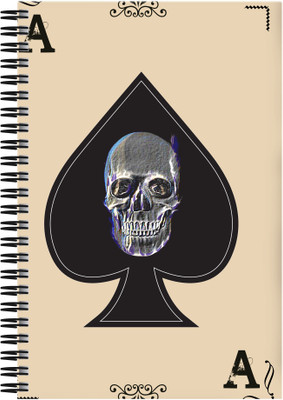 21% OFF on Art Emporio Skull Card A5 Notebook Spiral