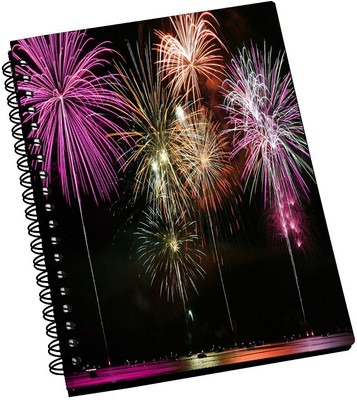 74% OFF on AMY Beautiful Colorful Fire Works A5 Notebook Spiral Bound 74% OFF on AMY Beautiful Colorful Fire Works A5 Notebook Spiral Bound